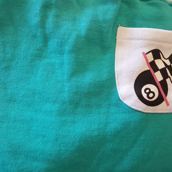 GIRLS SKIRTw/ SHORTS PAUL FRANK *NWT* Pants Youth GREEN - Picture 3 of 3